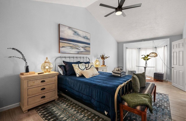 Find your groove here in this stylish, artistic home