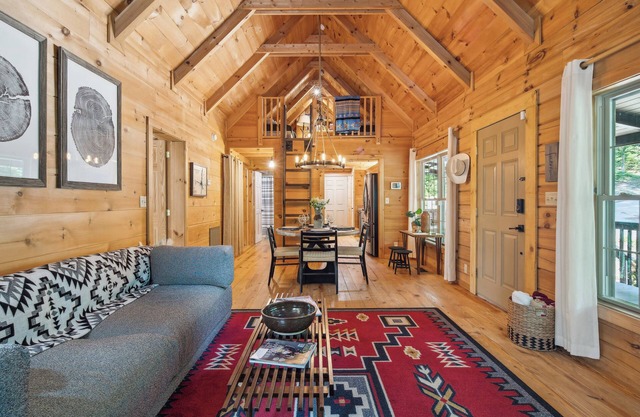 Fire Pit & BBQ: Lake Lure Cabin w/ Outdoor Oasis!