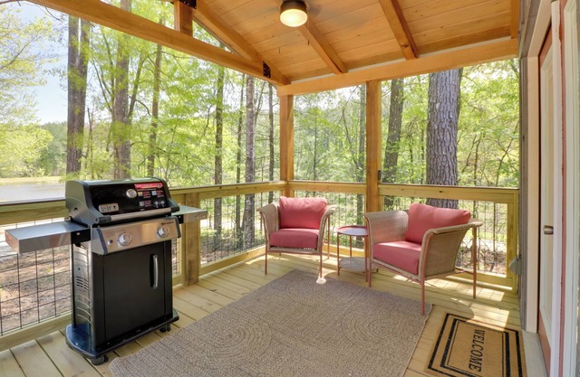Fish & Hike: Cabin Hideaway w/ Deck in Alabama
