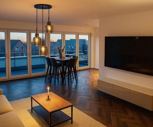 Fjord Stay - Penthouse mit Whirlpool in Kiel - Free Park - 24-7 Check in - "Stockholm"