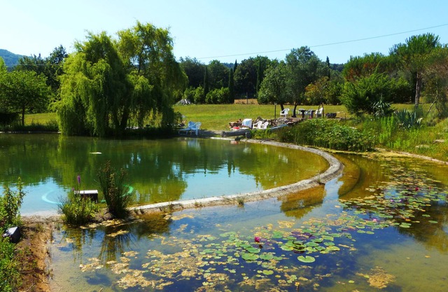 Appartement dans manoir avec étang de baignade et grand terrain
