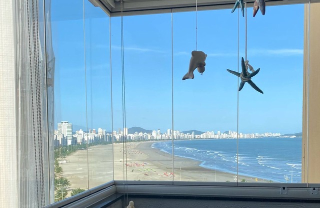 Apto 🏣pé in sand🏖 beach boy / spectaculaire, Santos / notre jardin est la plage🌴