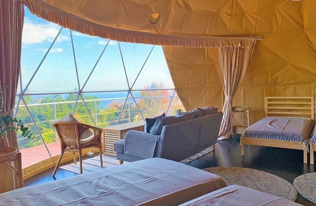 For 2 people 7m dome tent C overlooking Sagami B/Ito Shizuoka