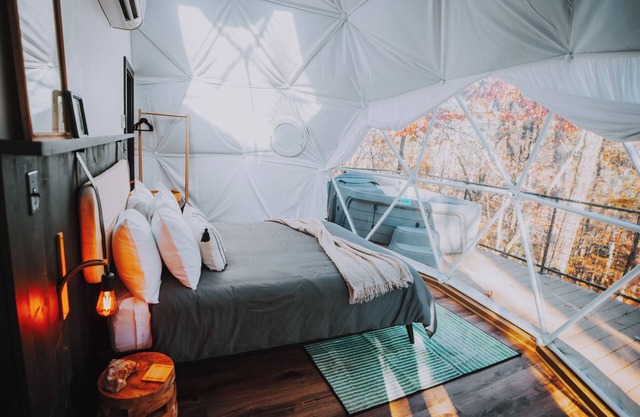 Fordyce Geodesic Dome at Starlight Haven Resort