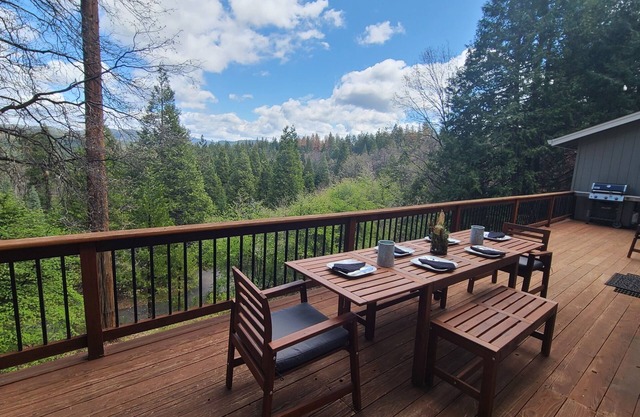Forest View Cabin: 4 Bedroom, Family/Pet-Friendly, w/Heat & AC, King bed, Hiking
