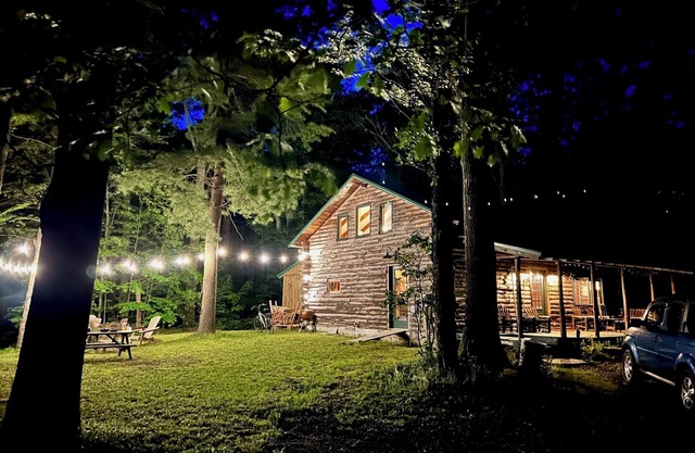 Fisher Woods: Your Hilltop Log Cabin Escape in the Finger Lakes