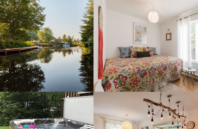 Cottage familial et convivial au bord de l'eau * SPA * 40 min de Québec
