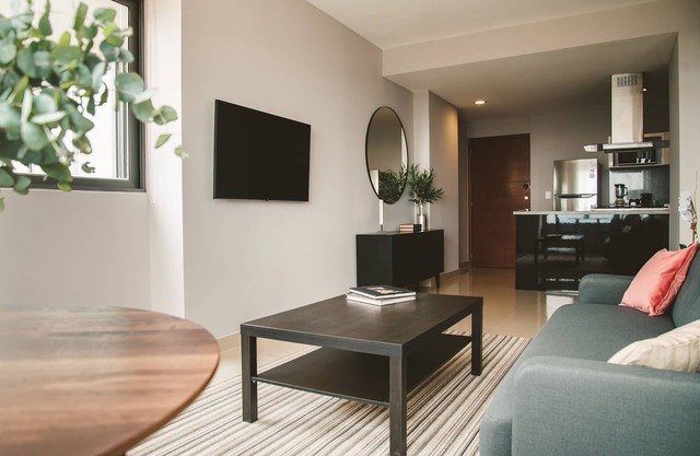 Fully equipped kitchen, high speed internet, comfy king-size bed and a sofa bed.