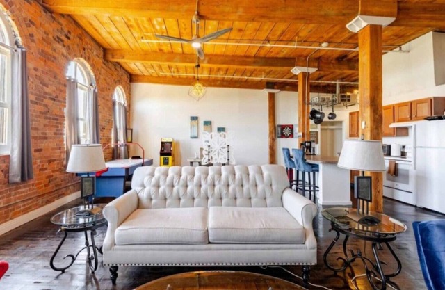 Fun Loft with Arcade Games and River Views