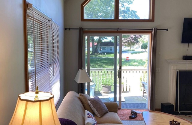 Furnished 2-bedroom house with water views in West Olive monthly rental only.