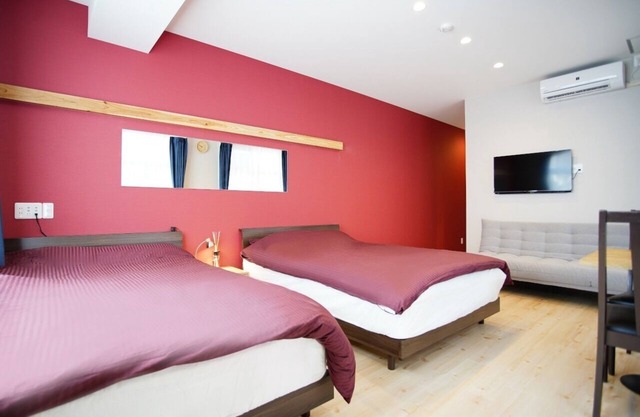 Furushima 201 2 double beds with kitchen washing / Naha Okinawa