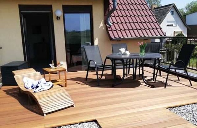 *** FW 6 à l'étage avec un grand balcon - *** Ferienwohnungen Wiesenblick