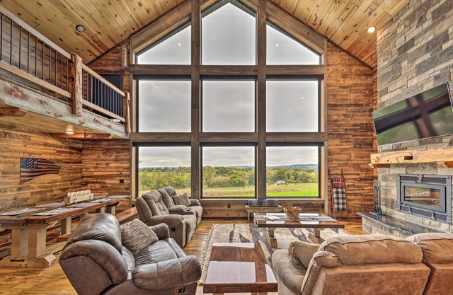 Galena Cabin w/ Wraparound Porch & Game Room!