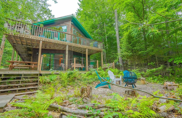 * Hipp's Hideaway sur Tiger Cat Cove ==> Sur le lac et sur deux hectares boisés