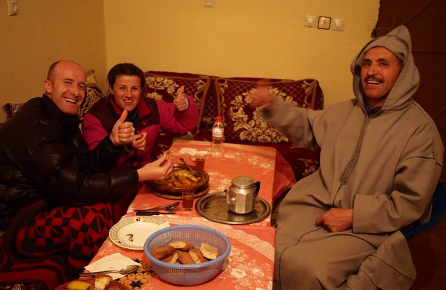 Gite panorama located at imlil town in the high atlas . Owner by family berber.