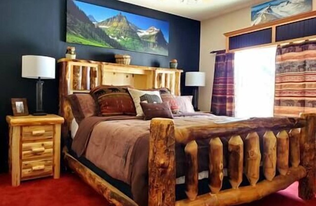 Nouvelle inscription sur le thème rustique, vue sur la montagne, terrasse, média / divertissement haut de gamme