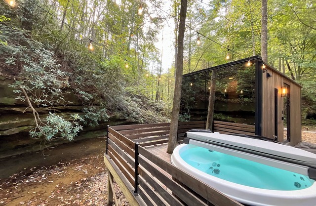 “Glass House” #1 - Modern Mirror Home w/ Hot-tub
