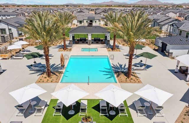 Gleaming Contemporary Home Pool BBQ
