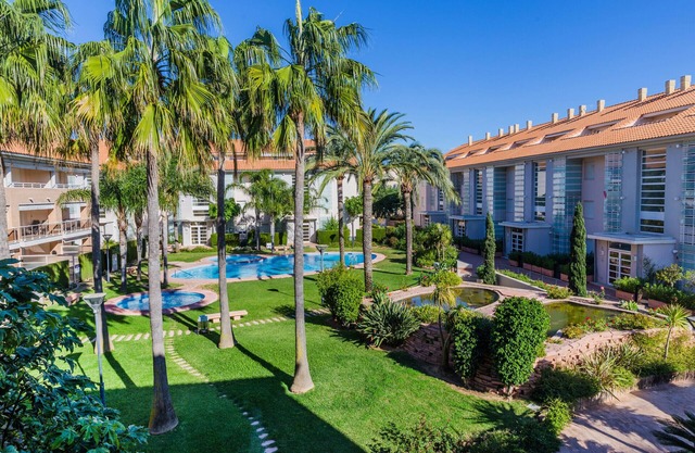 Golden Gardens Apartment Javea Arenal, Terrasse, AACC, Wifi et à 600m de la plage