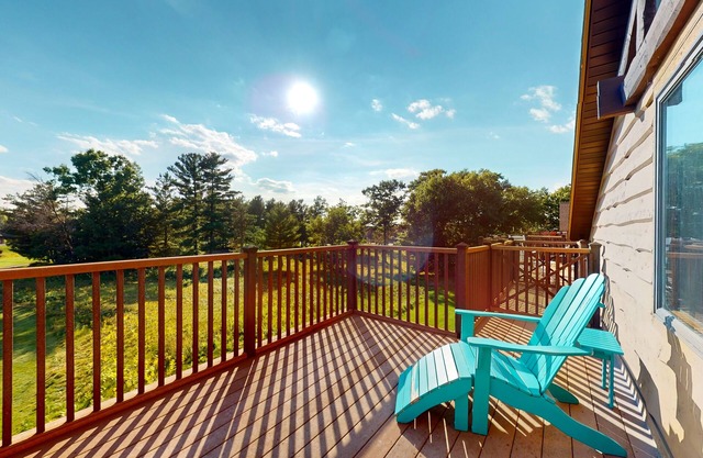 Golf course-front condo with pool, hot tub, dock, tennis, golf, & private beach