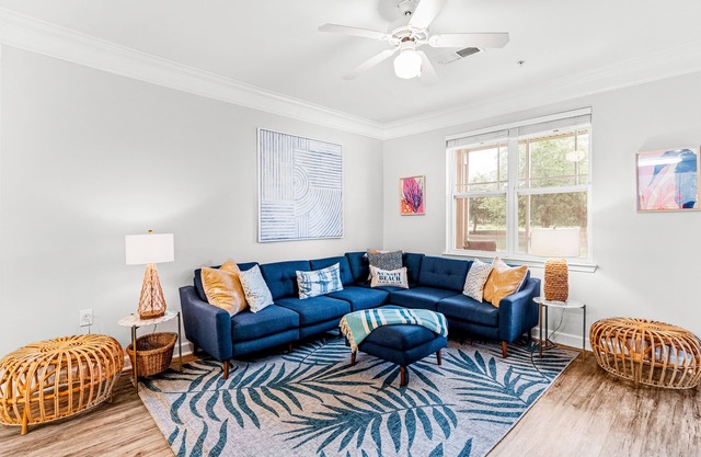 Golf-course-front villa at Crow Creek with screened porch and washer/dryer
