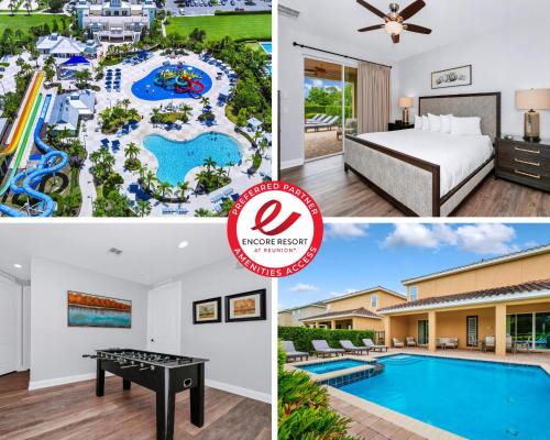Grand Home Near Disney With Private Pool And Waterpark & Resort Access At Encore Resorts Reunion - 7519Mr