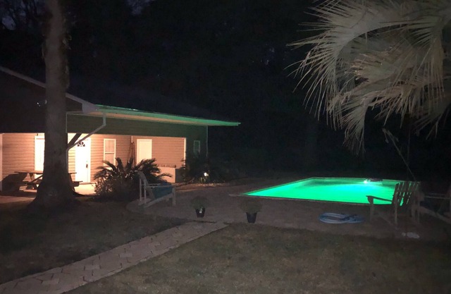 Guest Cottage overlooking the pool.