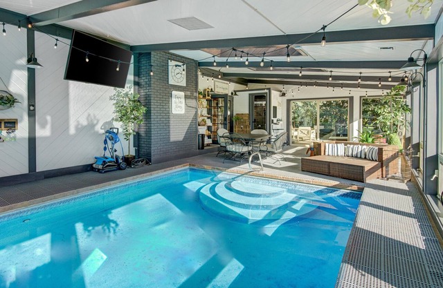 Hacienda Indoor Pool House at Glendevey