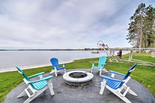 half Mi to White Pine Trail Lakefront Home with Dock