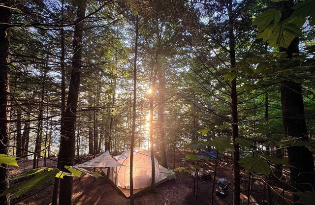 Island Glamping in a Luxury Tent in Maine