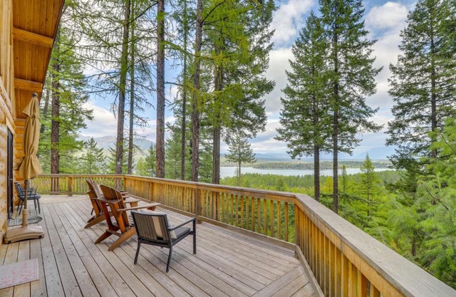 Hand-Crafted Cabin with Whitefish Lake Views!