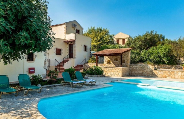 Handsome stone Cretan Villa just 3KM from the beaches of Kalives and Almirida