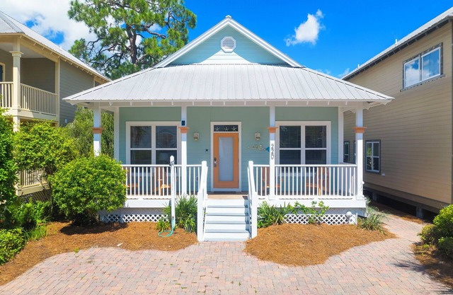 Bonne Mermaid-1 histoire Cottage sur 30A-Fabulous Walk-Short Beach