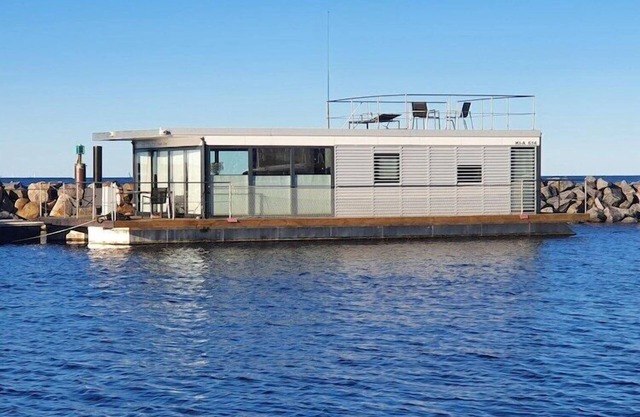 Péniche à Laboe sur la Kiel Foerde