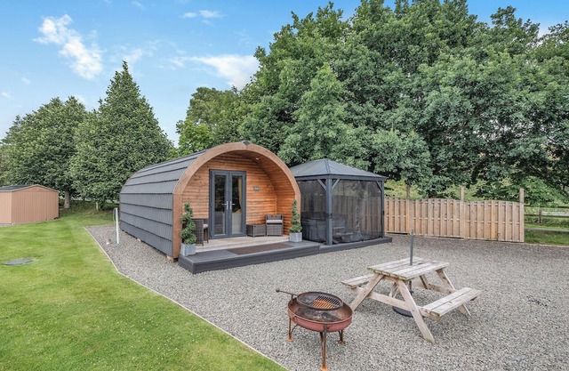 Here at Riverview our hot tub pods have been warming up.
