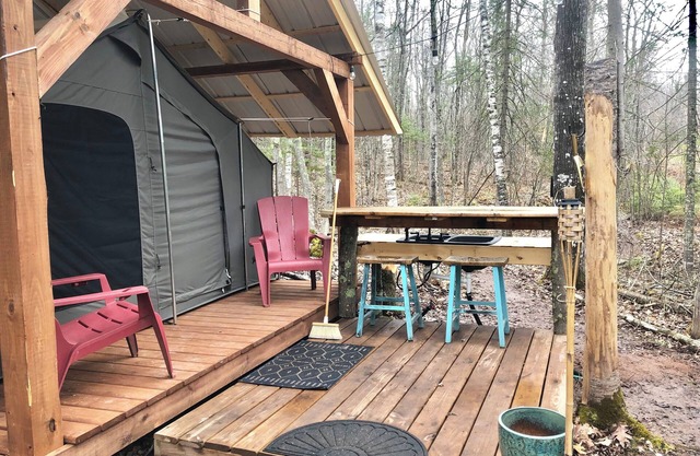 Hike-In Glamping in Bayfield Wisconsin - Sailor Springs Glamping
