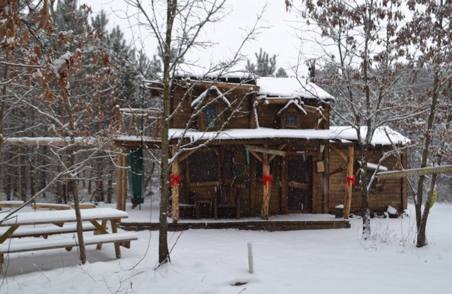 Hillbilly Hilt'n Cabin Niché dans les bois! - Près des Dells! 7 couchages