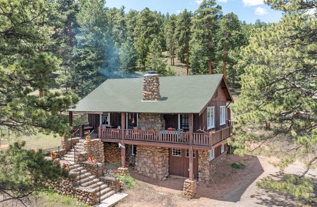 Cabine Estes Park, pour 11 personnes, sur les grnds du YMCA des Rocheuses, vue mtn