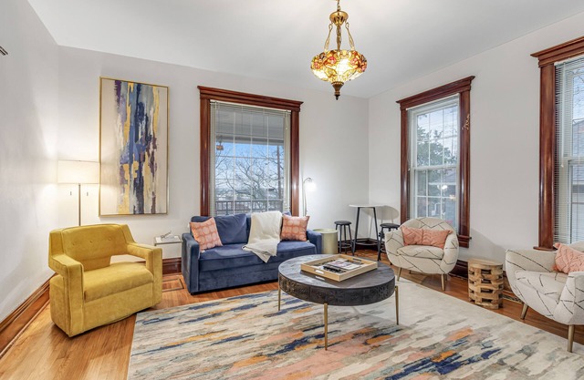 Historical & artful home with hot tub & short walk to downtown - dog-friendly