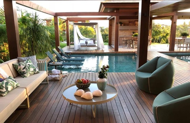 Casa Praia do Forte, Haut Luxe, 5 Suites, Décoré, Cond. Bord de mer, dépendance