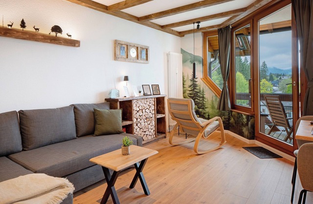 Appartement "Am Bärenhof" avec vue sur les montagnes, balcon et Wi-Fi
