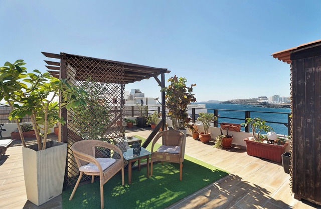 Appartement de vacances "Azotea Estrella de Mar" avec terrasse sur le toit et vue sur la mer