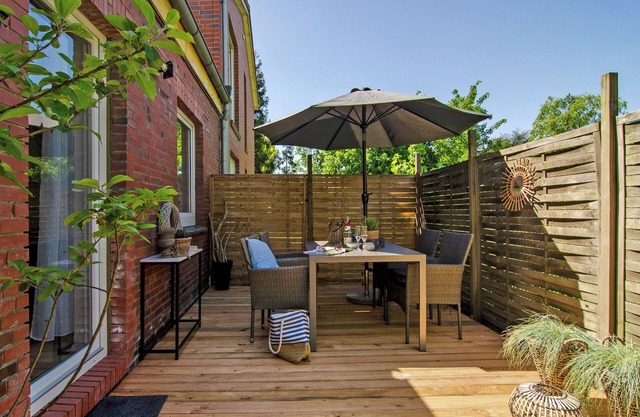 Appartement 'Ferienwohnung Fahrradland Meer' avec terrasse privée et Wi-Fi