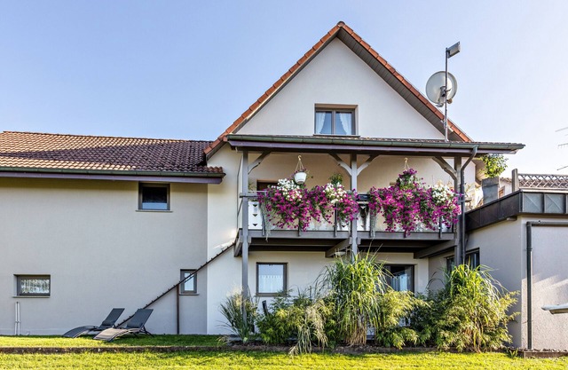 Appartement de vacances "Panoramablick" avec terrasse privée, jardin partagé et Wi-Fi