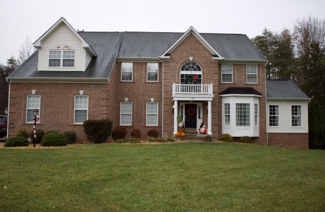 Holiday decorated Stafford Estate home on quiet 3 acre lot