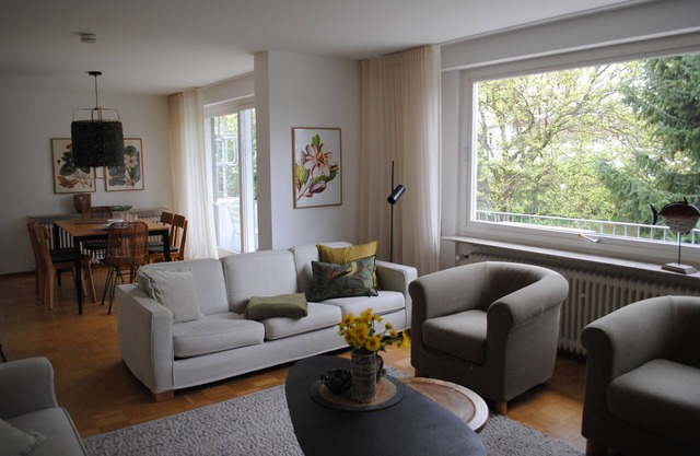 Holiday flat - 2 levels with garden view, balcony and WiFi