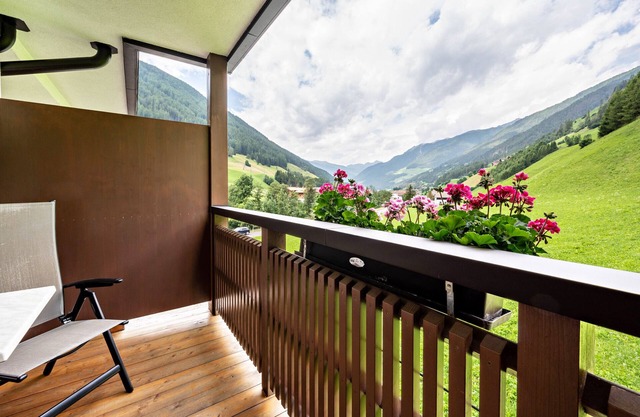 Appartement de vacances 'Zimmerhofer Panorama' avec possibilité de wellness à l'hôtel Schwarzenstein