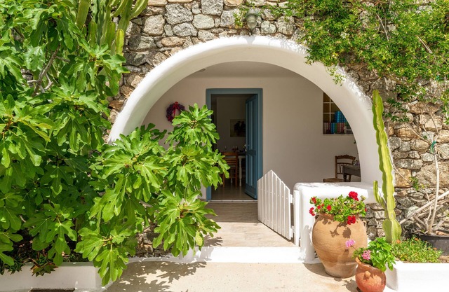 Maison de vacances 'Afroditi Ftelia Gerani A' avec vue montagne, Wi-Fi et climatisation