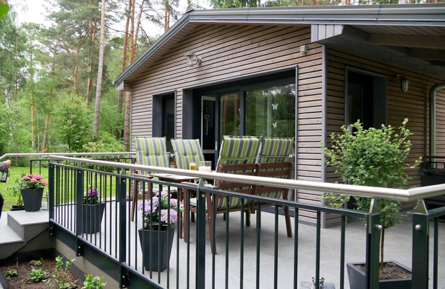 Maison de vacances 'Am Kiefernweg 1' avec vue sur lac, terrasse privée et jardin privé