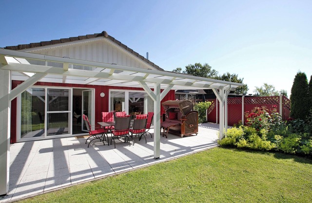 Maison de vacances 'Ferienhaus Frida Am Deich' avec terrasse privée, jardin privé et Wi-Fi